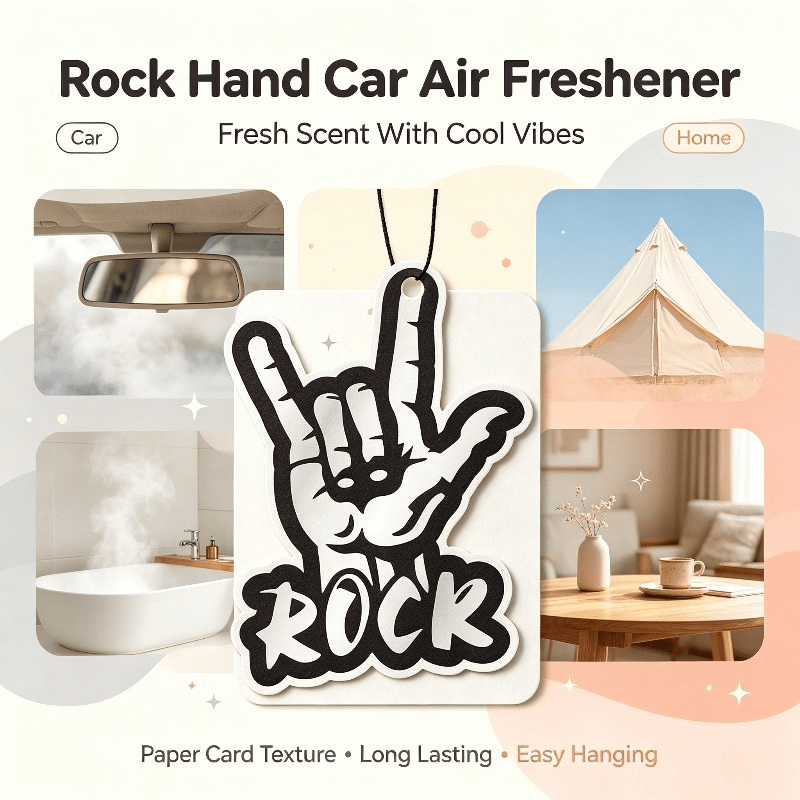 Car Air Freshener - Car Air Freshener Rock Hand Gesture