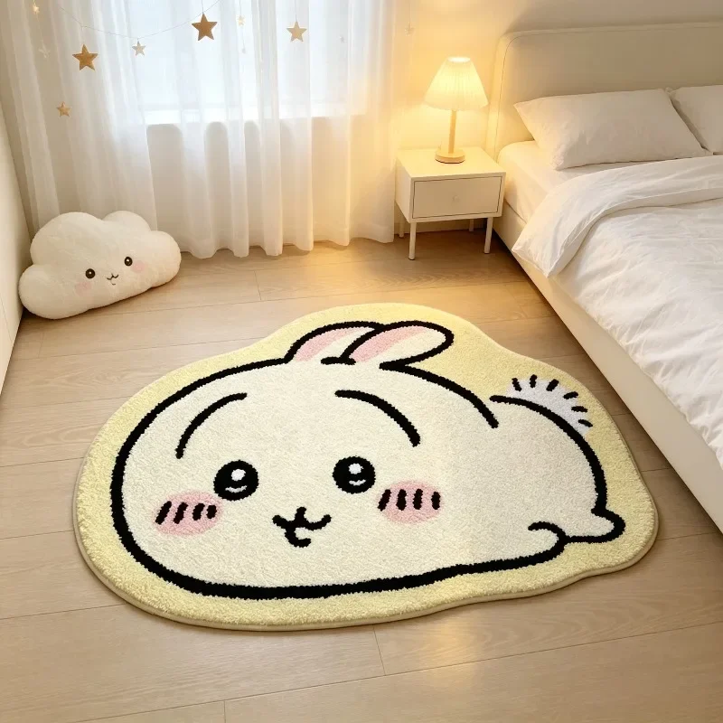 Car Floor Mat - -Chiikawa Cartoon Rug Anime Hachiware Usagi