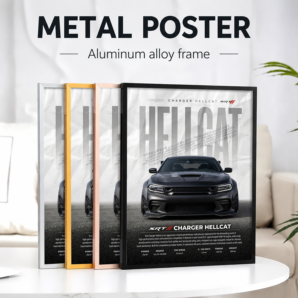 Car Mirror - Black United States Charger Hellcat Car