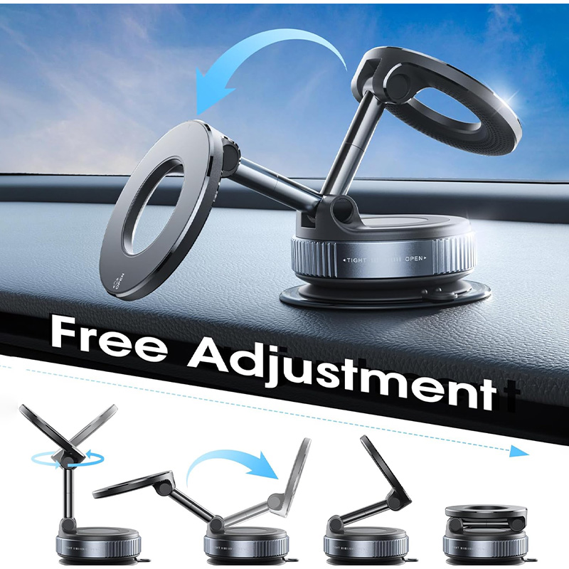 Foldable Magnetic Phone Holder - Car Vacuum recension och pris