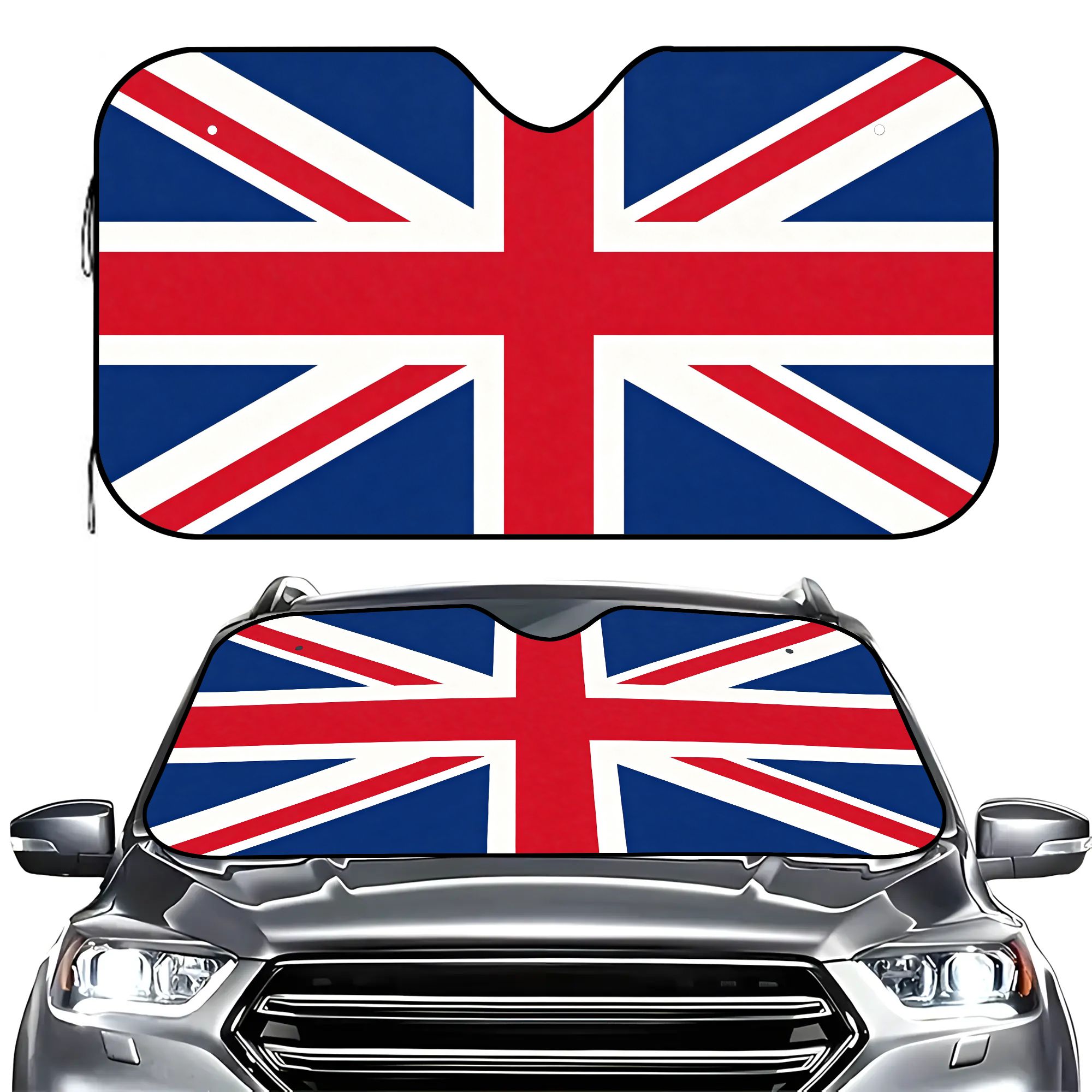 UK Flag Car Windshield Sun Sha - Windshield Sun Shade recension och pris