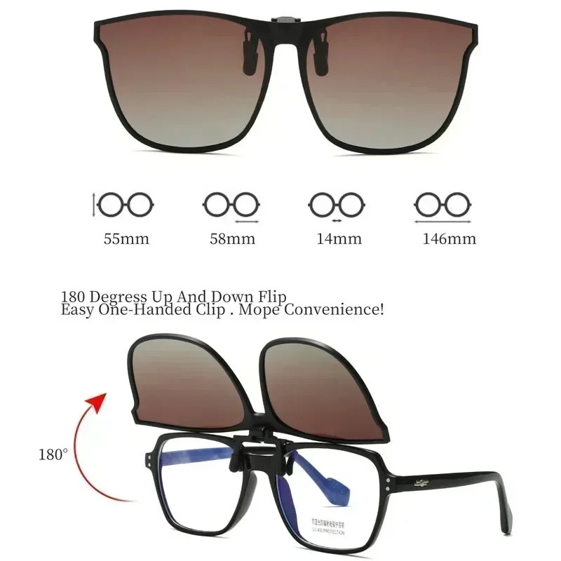 1Pc Polarized Clip On Sunglass - Car Mirror recension och pris
