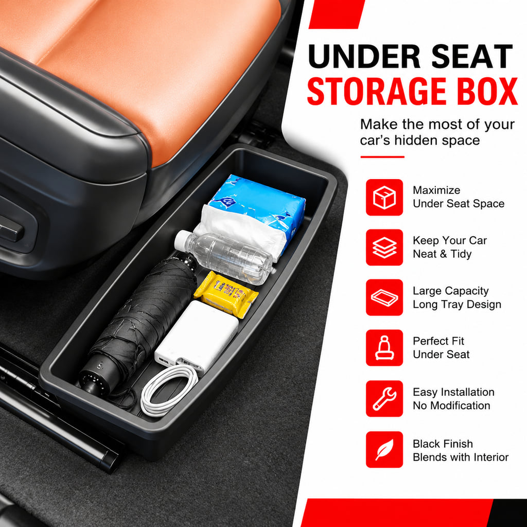 PINMOAP Under Seat Car Storage - Car Cable Organizer recension och pris