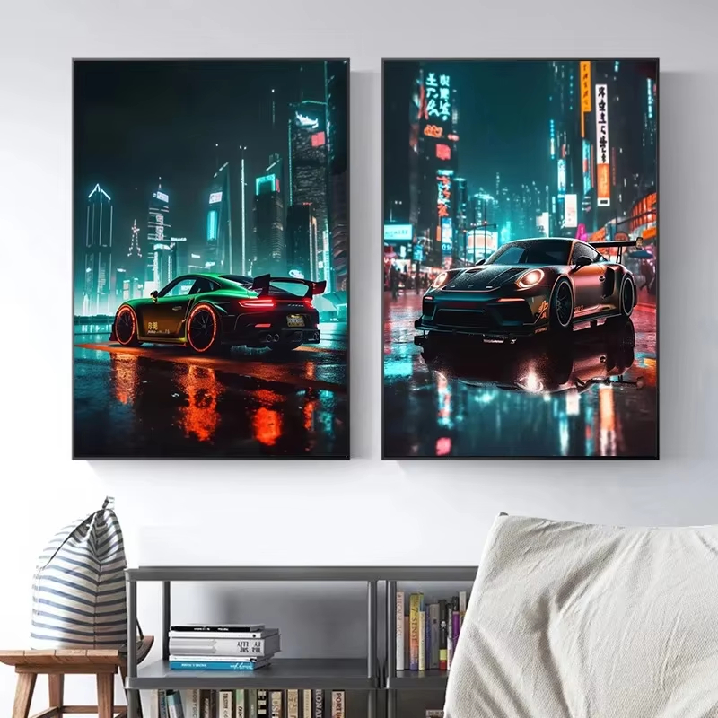 1pc Frameless Canvas Painting  - Car Mirror recension och pris
