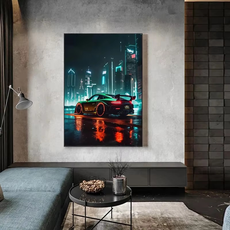 1pc Frameless Canvas Painting  - Car Mirror recension och pris