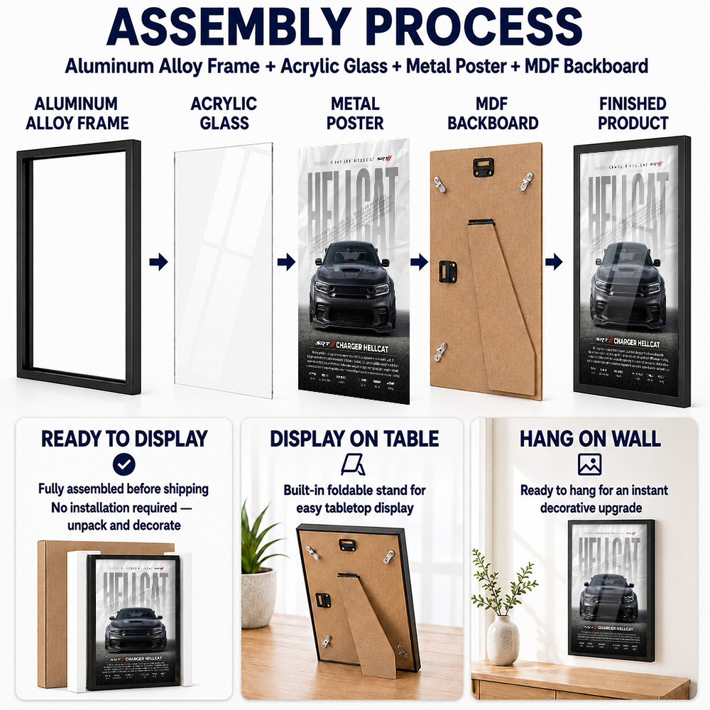 Black United States Charger He - Car Mirror recension och pris