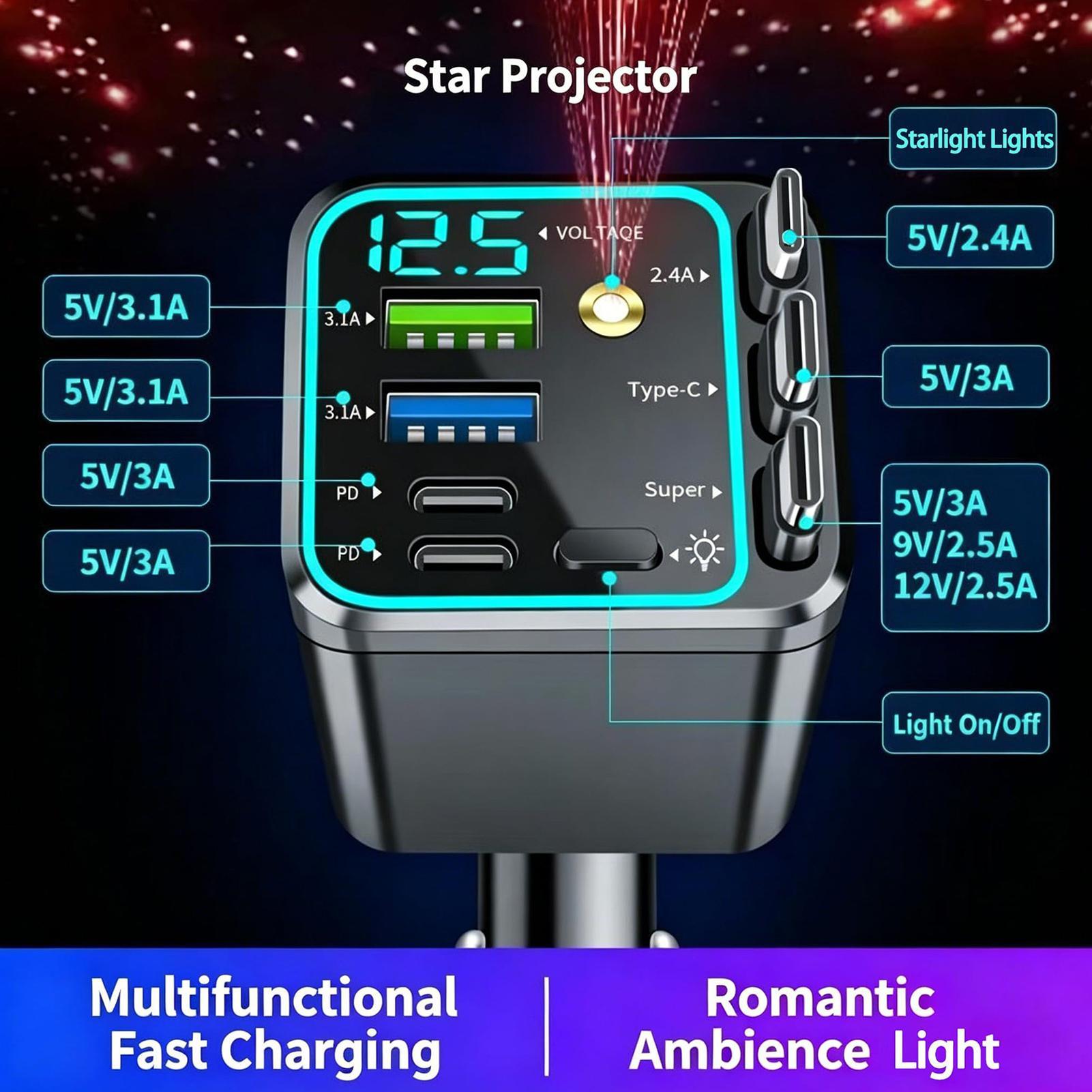 Retractable Charger For Car 10 - Car Charger recension och pris
