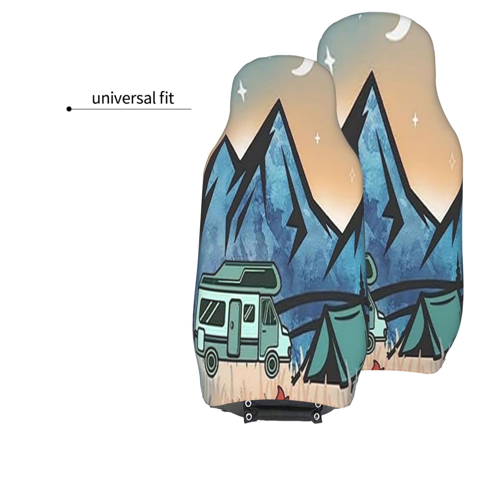 Mountain and Camping Printed C - Car Seat Cover recension och pris