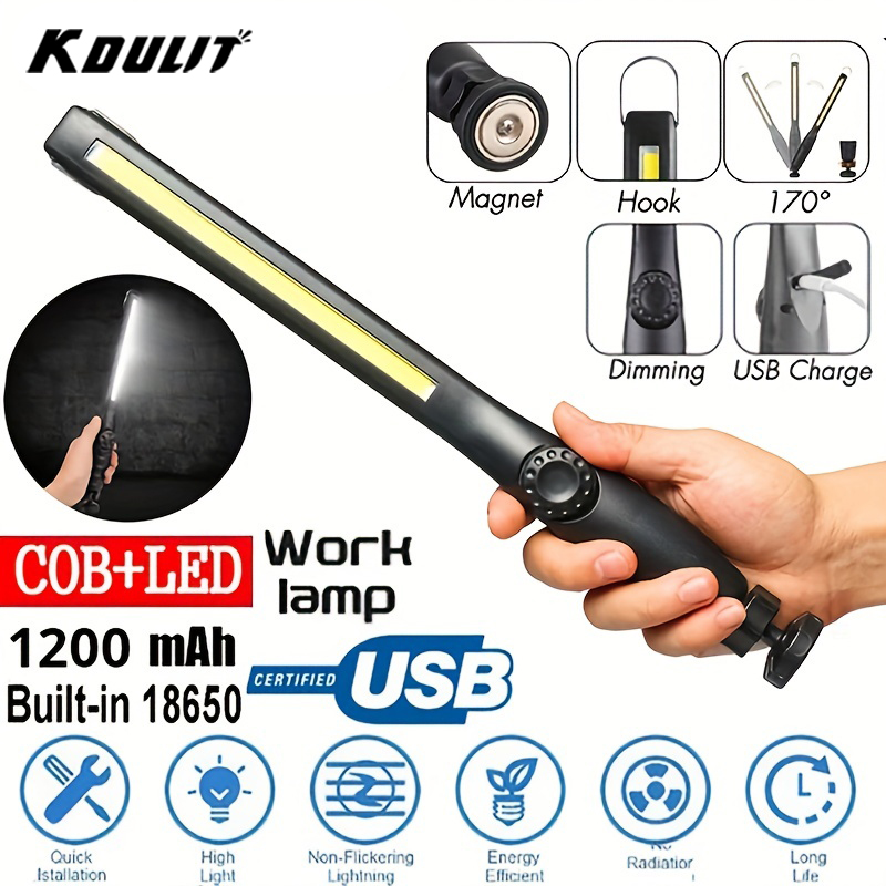 Multifunctional COB Flashlight - Car Led Light recension och pris